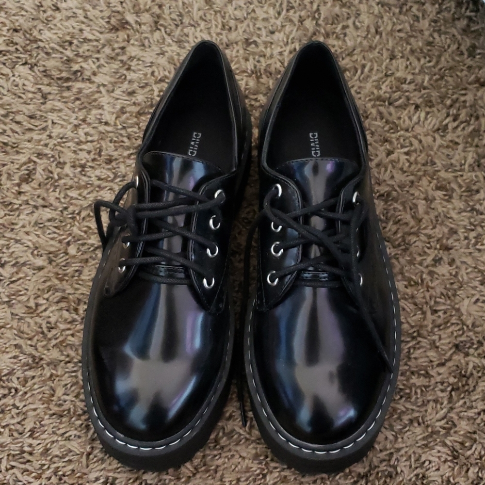 Platform Black Shoes